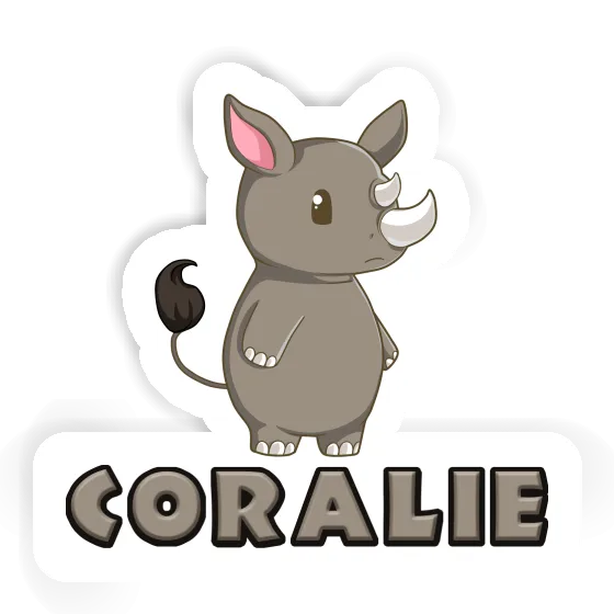 Coralie Sticker Rhinoceros Image