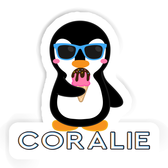 Sticker Penguin Coralie Laptop Image