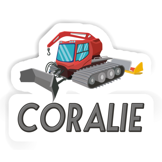 Sticker Snow Groomer Coralie Laptop Image