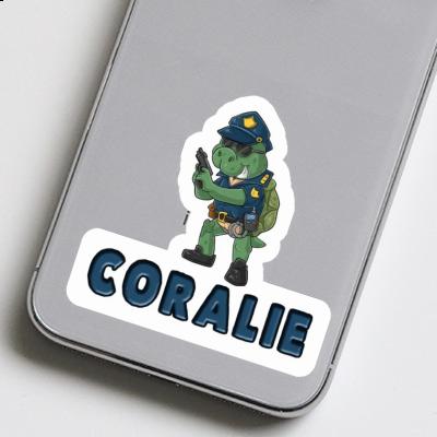 Sticker Coralie Police Officer Image