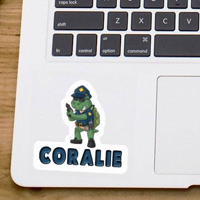 Sticker Coralie Police Officer Gift package Image