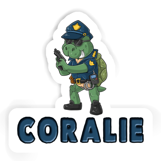 Sticker Coralie Police Officer Gift package Image