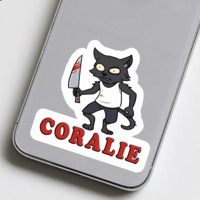 Sticker Psycho Cat Coralie Image