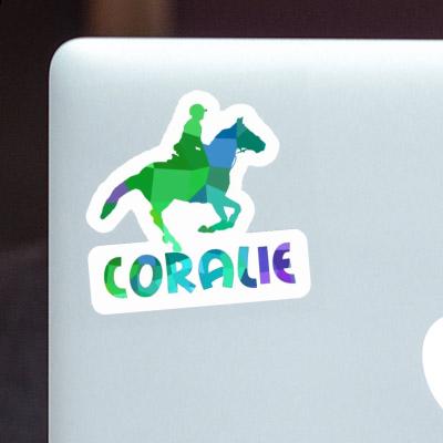 Coralie Sticker Horse Rider Laptop Image