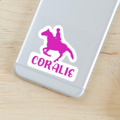 Sticker Coralie Horse Rider Notebook Image