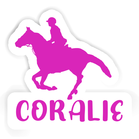 Sticker Coralie Horse Rider Laptop Image