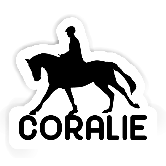 Sticker Horse Rider Coralie Laptop Image