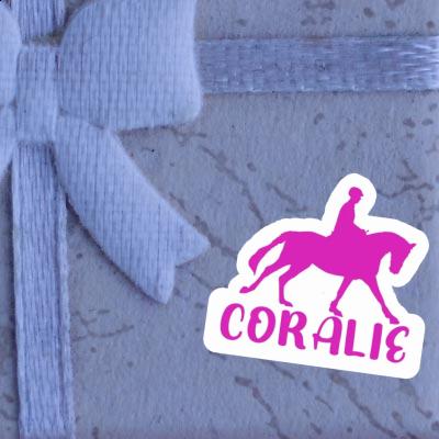 Sticker Horse Rider Coralie Laptop Image