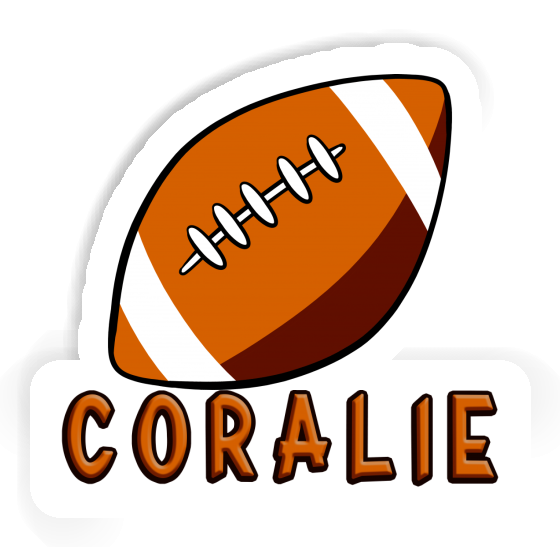 Sticker Rugby Ball Coralie Notebook Image