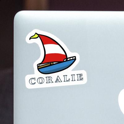 Sailboat Sticker Coralie Laptop Image