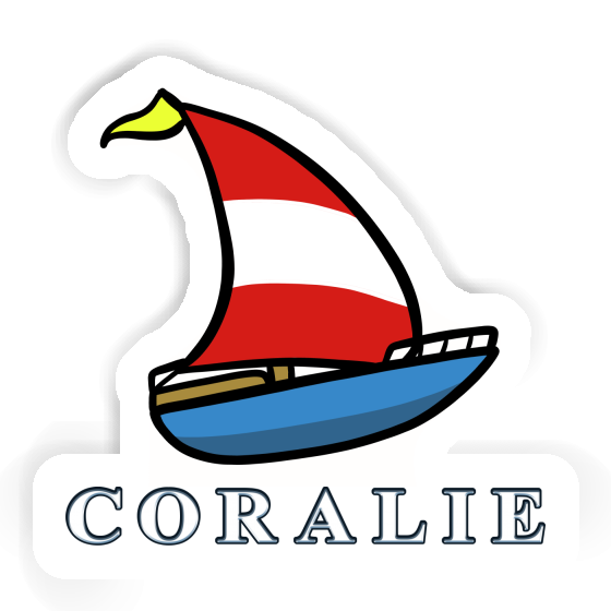 Sailboat Sticker Coralie Laptop Image