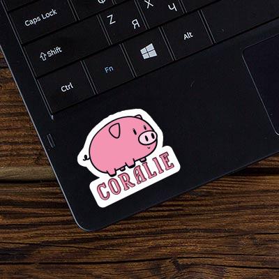 Sticker Pig Coralie Laptop Image