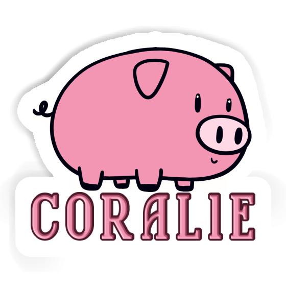 Sticker Pig Coralie Notebook Image