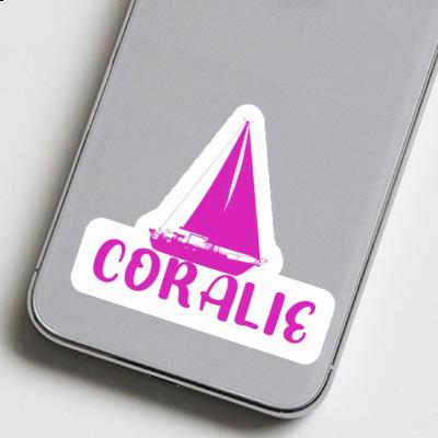 Segelboot Sticker Coralie Laptop Image