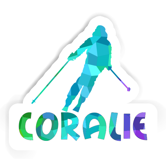 Sticker Skier Coralie Notebook Image