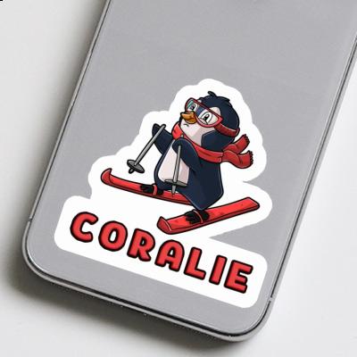 Skier Sticker Coralie Image