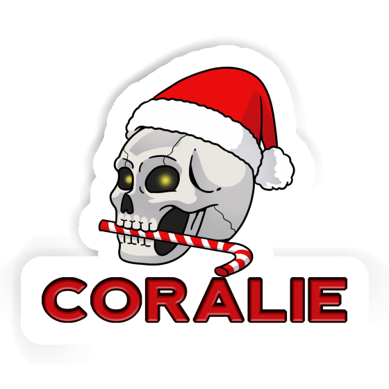 Sticker Christmas Skull Coralie Image