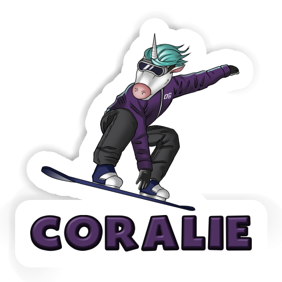 Sticker Coralie Snowboarder Gift package Image