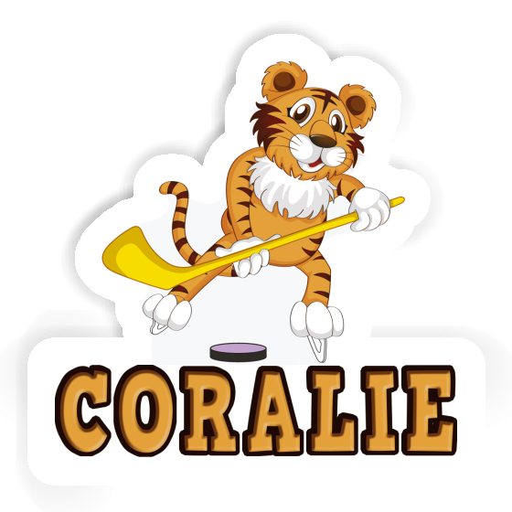 Ice-Hockey Player Sticker Coralie Laptop Image