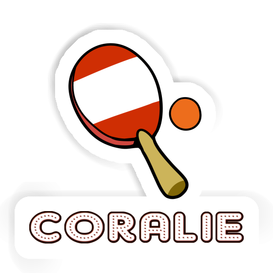 Sticker Table Tennis Racket Coralie Image