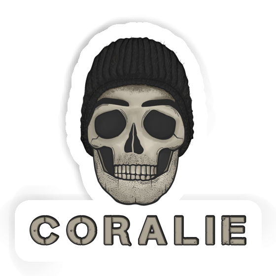 Sticker Coralie Skull Laptop Image