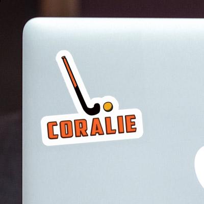 Coralie Sticker Floorball Stick Laptop Image