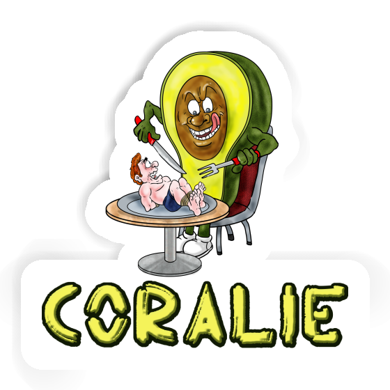 Coralie Sticker Avocado Notebook Image