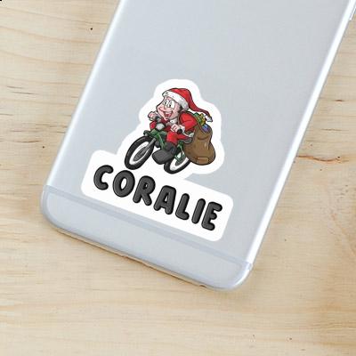 Cyclist Sticker Coralie Laptop Image