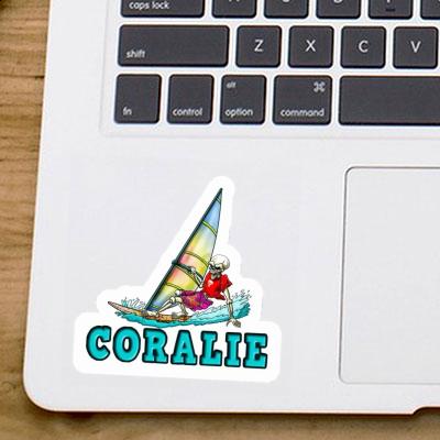 Sticker Coralie Surfer Laptop Image