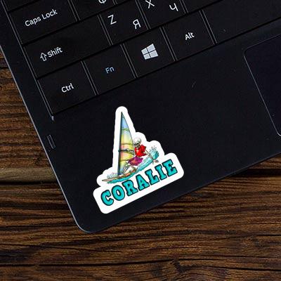 Sticker Coralie Surfer Laptop Image