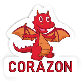 Sticker Baby Dragon Corazon Image