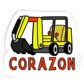 Corazon Sticker Mini-Excavator Image