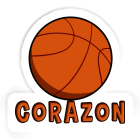 Corazon Autocollant Basket-ball Image