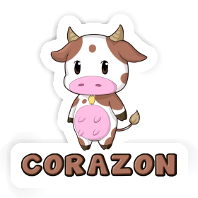 Sticker Cow Corazon Image