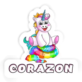 Autocollant Bébé licorne Corazon Image