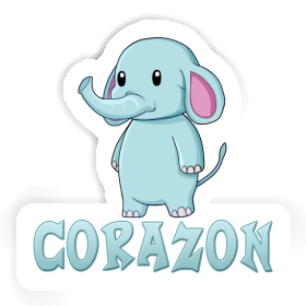 Corazon Autocollant Éléphant Image