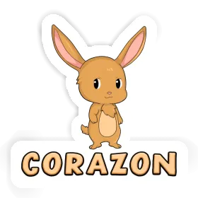 Rabbit Sticker Corazon Image
