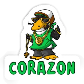 Hip-Hop-Pinguin Sticker Corazon Image