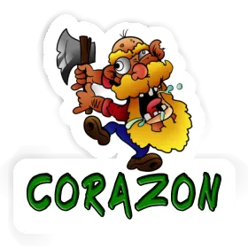 Autocollant Bûcheron Corazon Image