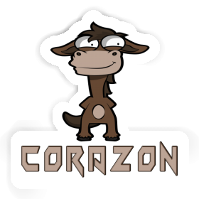 Sticker Standing Horse Corazon Image