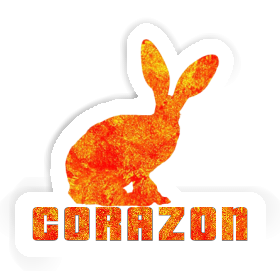 Rabbit Sticker Corazon Image