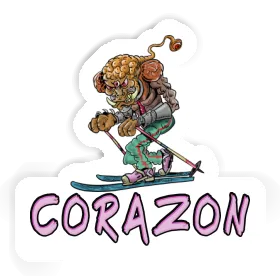 Telemarker Sticker Corazon Image