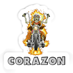 Corazon Autocollant Motrard Image