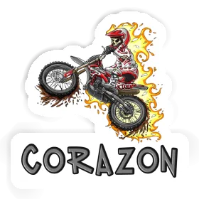 Autocollant Dirt Biker Corazon Image
