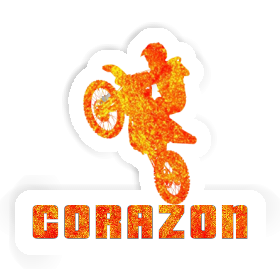 Autocollant Motocrossiste Corazon Image