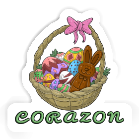 Corazon Sticker Easter basket Image