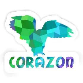 Corazon Autocollant Hibou Image