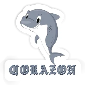 Corazon Sticker Shark Image