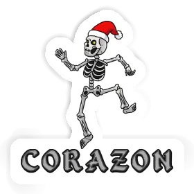 Corazon Autocollant Squelette de Noël Image