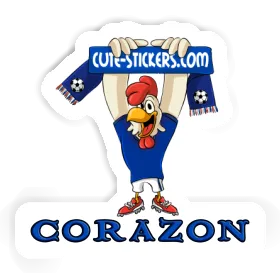Sticker Corazon Rooster Image